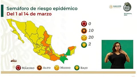 Campeche y Chiapas se ubicarán en semáforo verde, que es el nivel más bajo de riesgo (Foto: fotograma YouTube/ Gobierno de México)