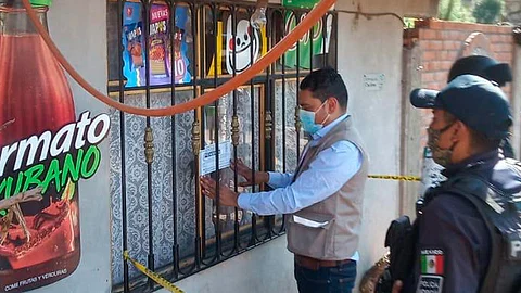 Guardianes de la Salud también colocaron carteles en los establecimientos y repartieron volantes a la ciudadanía (Foto: Cortesía)