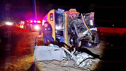 El conductor del camión tras lo ocurrido se dio a la fuga (Foto: RED 113)