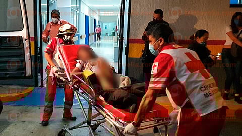 La ofendida fue internada en un hospital (Foto: Red 113)