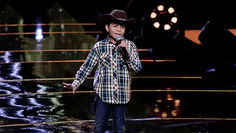 Daniel Camarena, de 9 años de edad, se presentó para ser parte de La Voz Kids
(Foto: Twitetr/LaVozTvAzteca)
