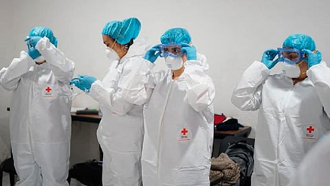 Hay una saturación del 31 por ciento en camas con ventilador (Foto Twitter: @CruzRoja_MX)