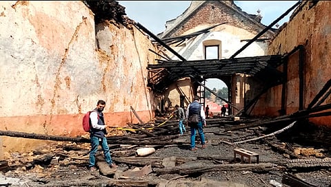 La iglesia erigida en honor a Santiago Apóstol era una construcción del siglo XVI y fue construida en los inicios de la invasión española, hace más de 500 años (Foto Cortesía)