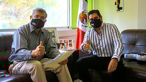 Ernesto Núñez aseguró que el Partido Verde llegará hasta el final con Magaña de la Mora como su representante en la próxima contienda rumbo a la gubernatura (Foto Cortesía)