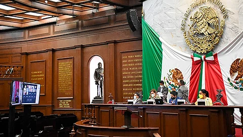 Esto derivado de las licencias que se le otorgaron a diversos legisladores locales y la llegada de los suplentes (Foto Cortesía)