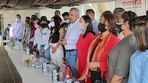 Los aspirantes a cargos de elección popular manifestaron que se desplegarán con trabajo territorial para mantener organizado al partido (Foto Cortesía)