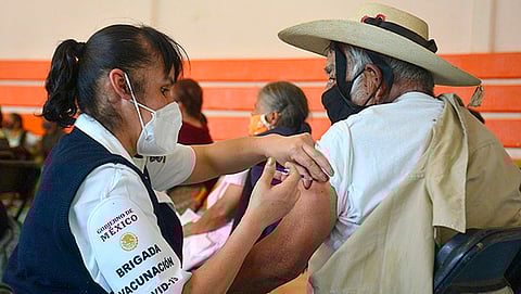 Pátzcuaro logró ocupar el primer lugar en el estado en la aplicación de la vacuna por sede, dado que el 30 de marzo que se inició la campaña se aplicaron 3,280.00 (Foto Cortesía)