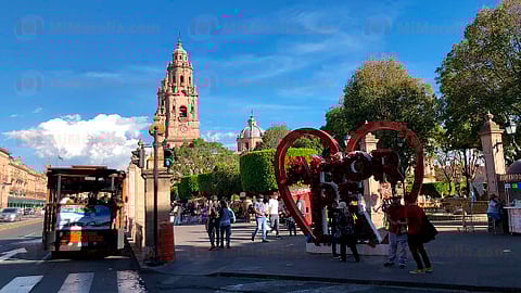 Cada uno de los edificios históricos fueron construidos con piedra de color rosa, por ello el nombre de la “Ciudad de la Cantera Rosa” (Foto: Archivo)