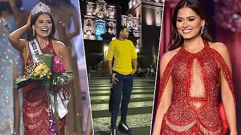 El vestido rojo está elaborado en tul de seda rojo escarlata y bordado a mano con más de 30 mil cristales (Foto: Especial)