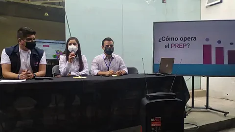 Este domingo se realizó un simulacro de captura de resultados (Foto: Sayra Casillas)