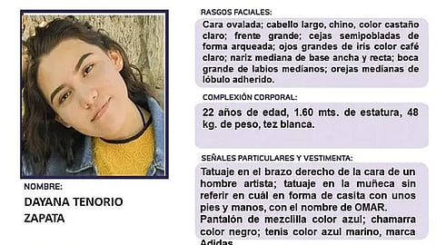 Danna, la otra joven, fue localizada sin vida la noche del domingo (Foto: Cortesía)