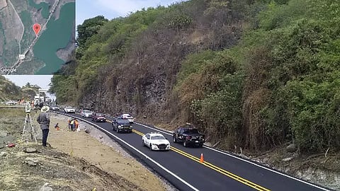La decisión tomada de cerrar el tránsito en la autopista como una medida preventiva evitó una tragedia (Foto: cortesía)