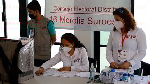 En los 24 distritos locales de Michoacán concluyeron los cómputos de la elección por la gubernatura del estado (Foto FB: Instituto Electoral de Michoacán)