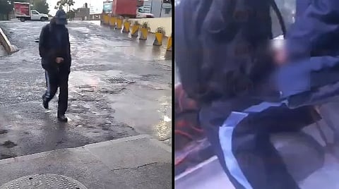 Al parecer trabaja de vigilante (Foto: Captura de pantalla)