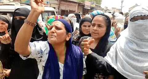 Muslim women in protest (File pic)
