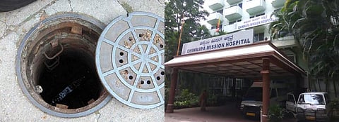 Dalit employee forced to clean manhole