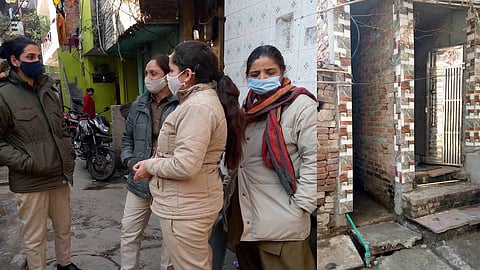 दिल्ली में गैंगरेप पीड़िता की आत्महत्या के अफ़वाह फैलने के बाद क्षेत्र में बढ़ी सुरक्षा व्यवस्था/ फोटो: Huma Naaz