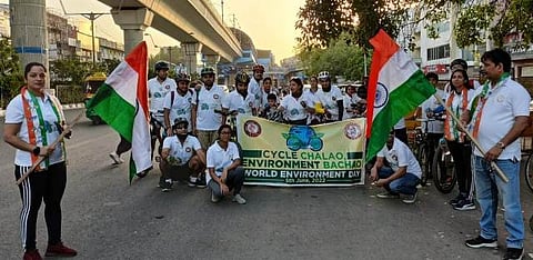 विश्व पर्यावरण दिवस के मौके पर साइकिल रैली का आयोजन