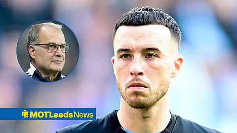 Sam Greenwood in action and former Leeds United boss Marcelo Bielsa
