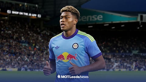 Zion Susuki in Leeds United goalkeeper kit ahead of Elland Road