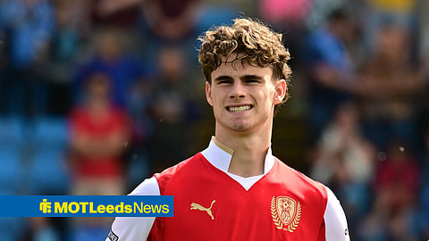 Harry Gray playing for Rotherham United