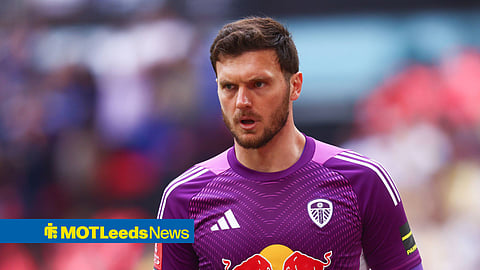 Lucas Perri in FA Cup action for Leeds United in the 2025-26 season