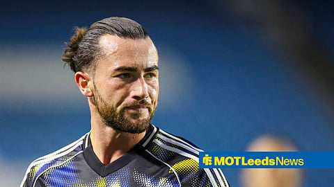 Jack Harrison warming up for Leeds United