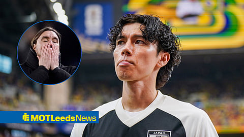 Leeds United star Ao Tanaka and Daniel Farke