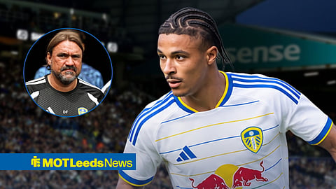 Leeds ace Jean-Matteo Bahoya and Daniel Farke