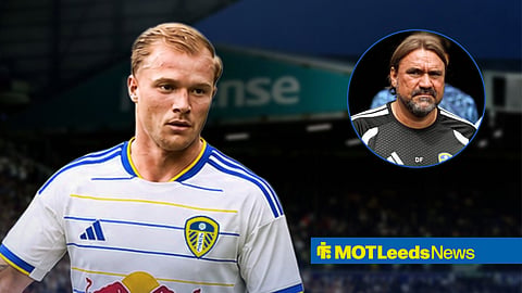 Leeds ace Melvin Bard and Daniel Farke