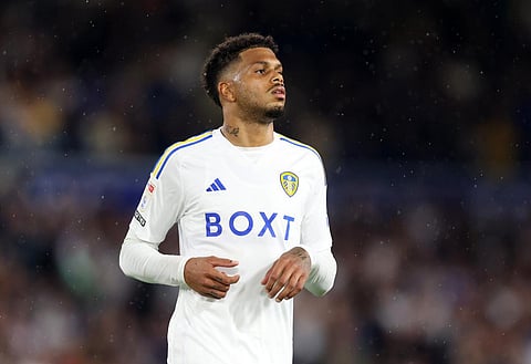Junior Firpo thought he'd opened the scoring for Leeds United, but Georginio Rutter's offside call saw the goal ruled out.