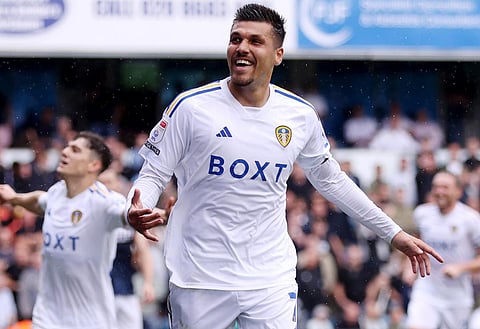 Joel Piroe's penalty proved to be the winner for Leeds against Middlesbrough earlier in the season.