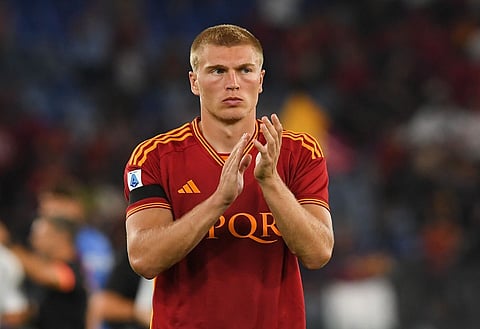 Rasmus Kristensen spent last season out on loan at Roma from Leeds United
