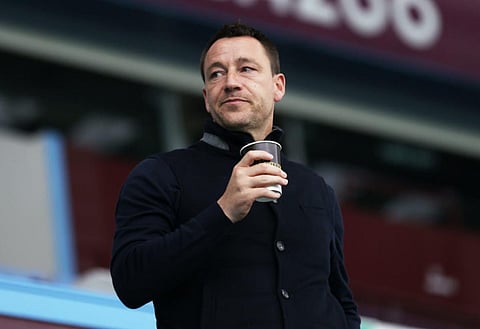 John Terry reacts with blue hearts as Leeds United announce transfer news