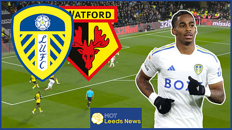 Crysencio Summerville stars in Leeds United v Watford. Credit: Sky Sports via X