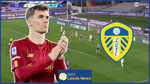 Leeds United loanee Diego Llorente has impressed with Roma. Credit: TNT Sports.