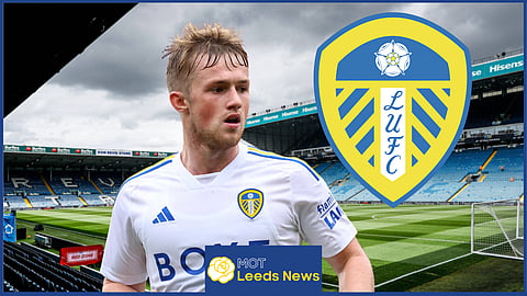 Leeds United striker Joe Gelhardt.