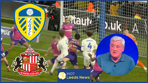 Steve Bruce reacts to Leeds United controversy v Sunderland. Credit: Sky Sports News
