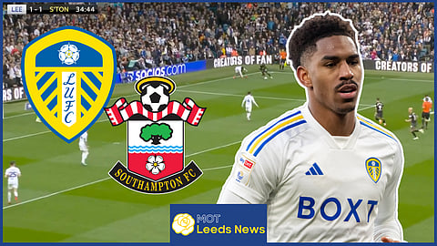 Junior Firpo and Leeds United had a few moments to forget agains Southampton.
Credit: Sky Sports Football