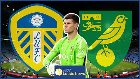 Illan Meslier made a top save for Leeds United against Norwich City