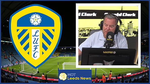 Jeff Stelling was talking Leeds United on talkSPORT (Credit: talkSPORT Facebook)