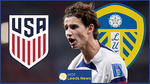 Leeds United star Brenden Aaronson played for the USMNT v Brazil
