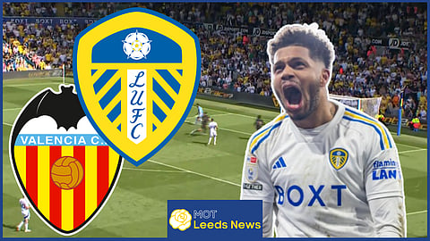Graham Smyth lauds Georginio Rutter in Leeds United v Valencia. Credit: Leeds United via X