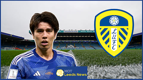 Leeds United midfielder Ao Tanaka