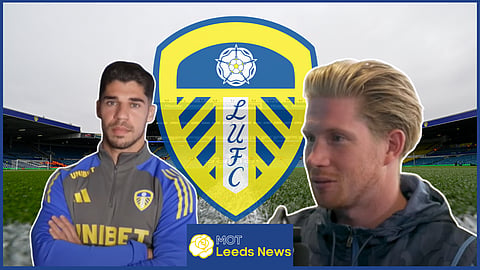 Kevin de Bruyne lauds Leeds United loanee Manor Solomon. Credit: Leeds United YouTube / Manchester City podcast via YouTube