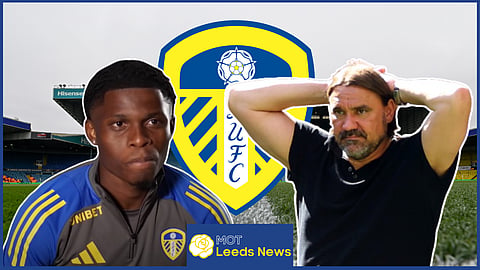 Daniel Farke sweating over Largie Ramazani at Leeds United. Credit: Leeds United YouTube