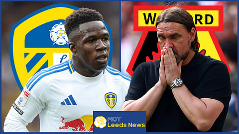 Wilfried Gnonto and Daniel Farke clashed during Leeds United v Watford (credit: Imago)