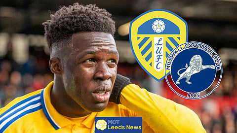 Willy Gnonto was involved in an incident for Leeds v Millwall. (Credit: Imago)