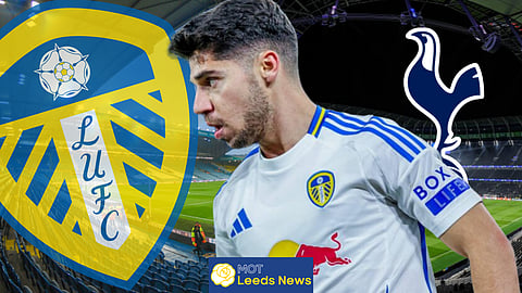 Leeds United loanee Manor Solomon has been mooted for a Tottenham return. (Credit: Imago)