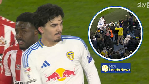 Pascal Struijk scored the winner for Leeds v Sunderland. (Credit - @SkyFootball on X)